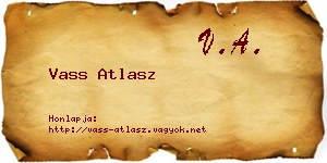 Vass Atlasz névjegykártya